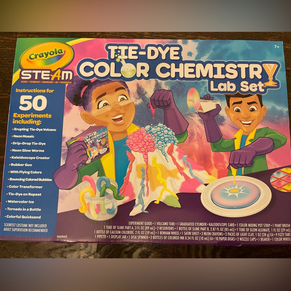 New Tie-Dye Color Chemistry Lab Set